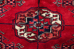 8x8.5 Vintage Fine Bokhara Square Carpet // ONH Item mc001698 Image 9