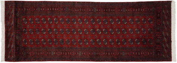 4.5x11 Vintage Fine Bokhara Rug Runner // ONH Item mc001699