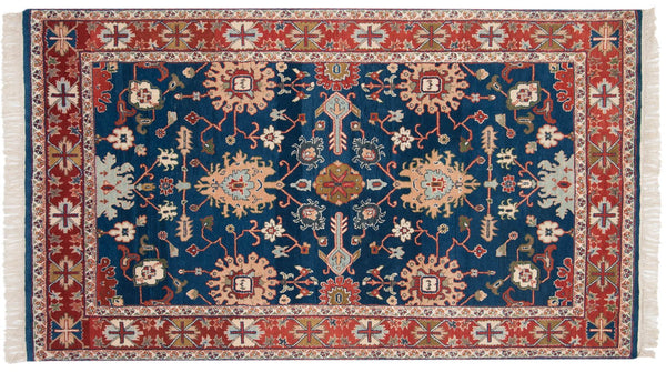 4.5x7 Vintage Indian Bijar Design Rug // ONH Item mc001704