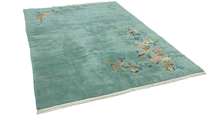6x9 Vintage Japanese Art Deco Design Carpet // ONH Item mc001713 Image 1