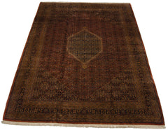 10x14 Vintage Tea Washed Indian Bijar Design Carpet // ONH Item mc001720 Image 4