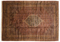 10x14 Vintage Tea Washed Indian Bijar Design Carpet // ONH Item mc001720 Image 7