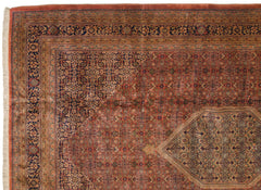 10x14 Vintage Tea Washed Indian Bijar Design Carpet // ONH Item mc001720 Image 8