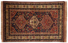 4.5x6.5 Vintage Indian Shiraz Design Rug // ONH Item mc001721