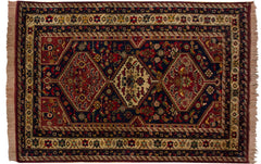 4.5x6.5 Vintage Indian Shiraz Design Rug // ONH Item mc001721 Image 2
