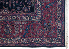 13.5x22.5 Vintage Fine Sarouk Carpet // ONH Item mc001724 Image 7