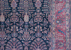 13.5x22.5 Vintage Fine Sarouk Carpet // ONH Item mc001724 Image 9