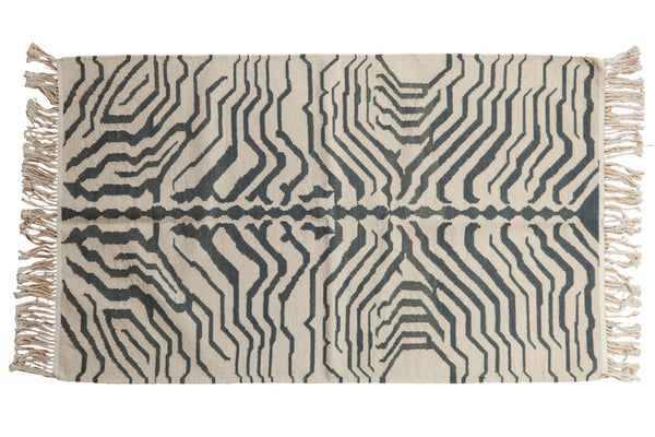 3x5 Vintage Zebra Kilim Rug // ONH Item mc001738