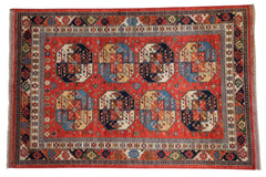 6x9 New Pakistani Ersari Design Carpet // ONH Item mc001746