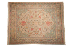 9x11 Vintage Tea Washed Indian Soumac Design Carpet // ONH Item mc001748