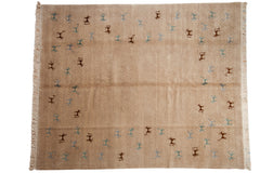 8x10 New Indian Folk Art Design Carpet // ONH Item mc001749