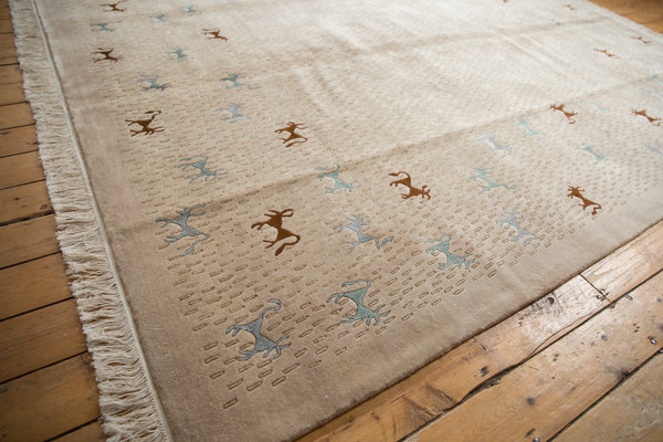 8x10 New Indian Folk Art Design Carpet // ONH Item mc001749 Image 2