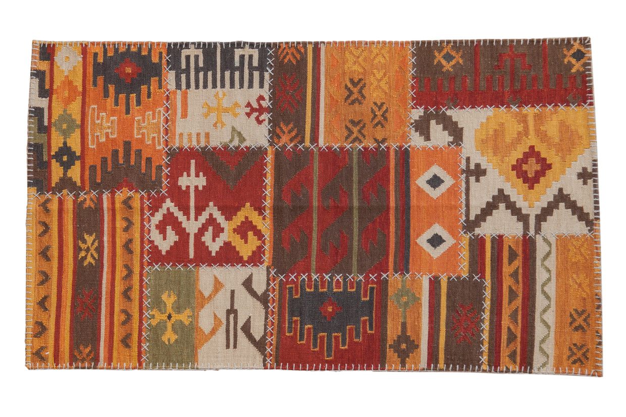 3x5 New Patchwork Kilim Rug // ONH Item mc001750