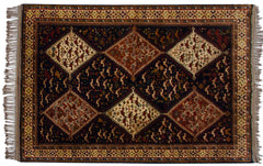 4x6 Vintage Indian Shiraz Design Rug // ONH Item mc001752 Image 5