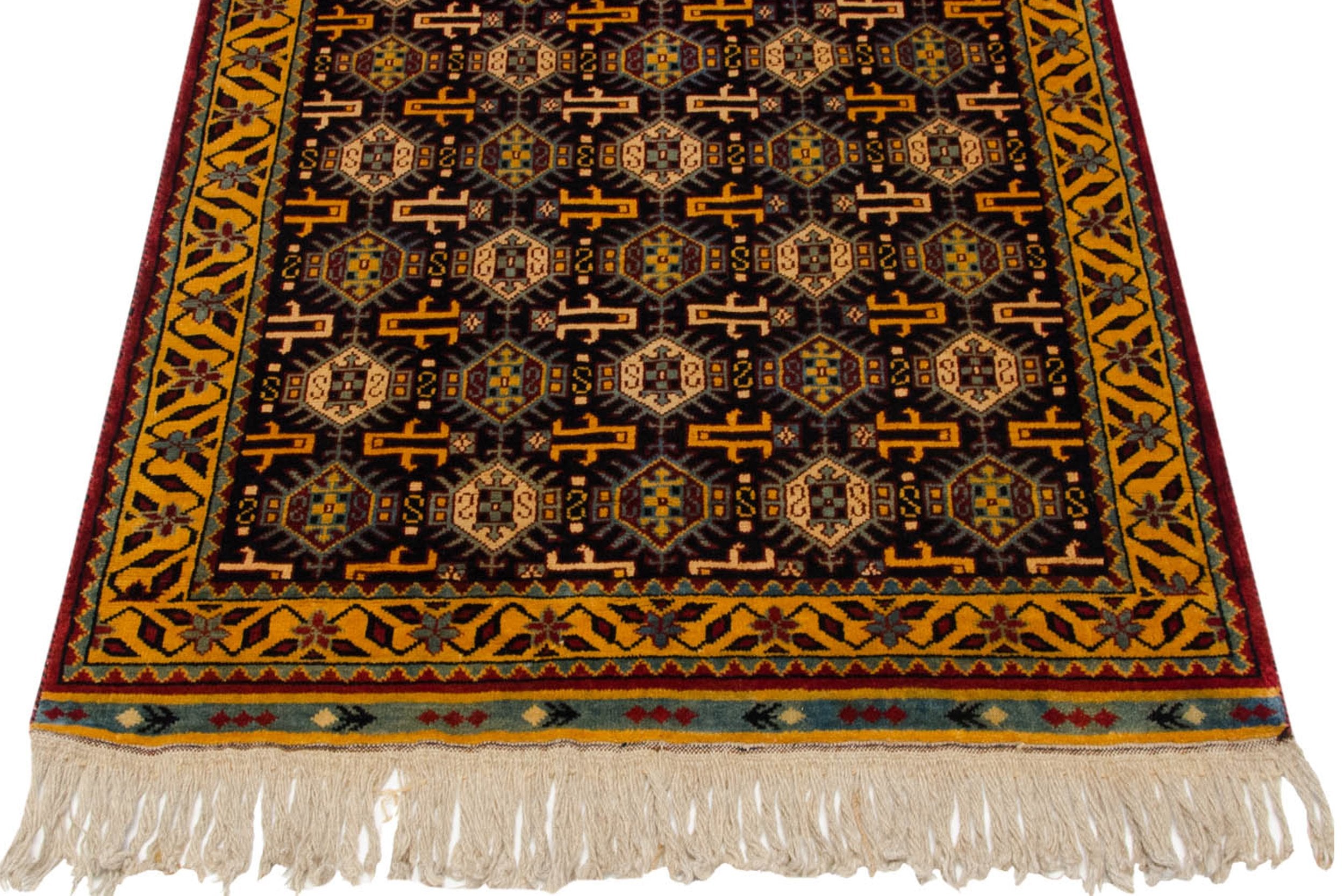 3x5 Vintage Indian Caucasian Design Rug // ONH Item mc001753 Image 1