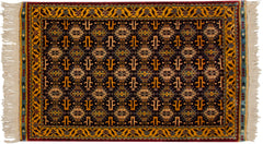 3x5 Vintage Indian Caucasian Design Rug // ONH Item mc001753 Image 5