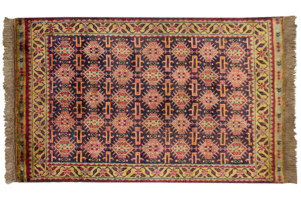 3x5 Vintage Indian Caucasian Design Rug // ONH Item mc001761