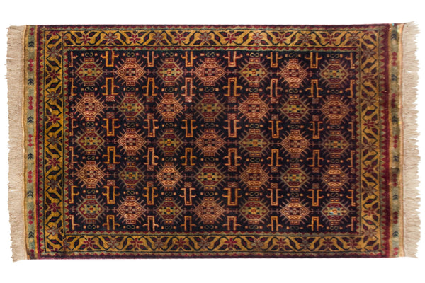 3x5 Vintage Indian Caucasian Design Rug // ONH Item mc001761 Image 1