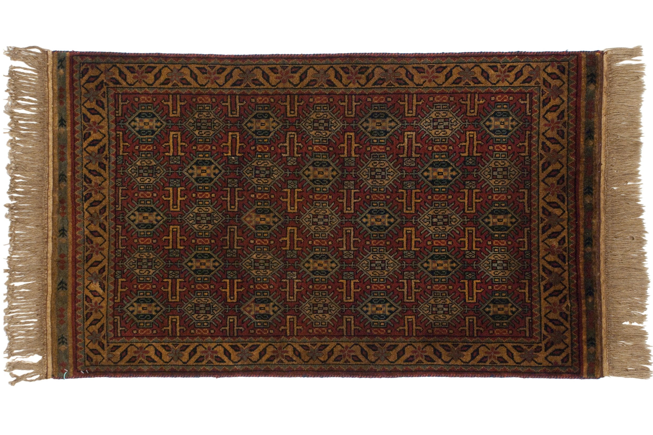 3x5 Vintage Indian Caucasian Design Rug // ONH Item mc001762 Image 1
