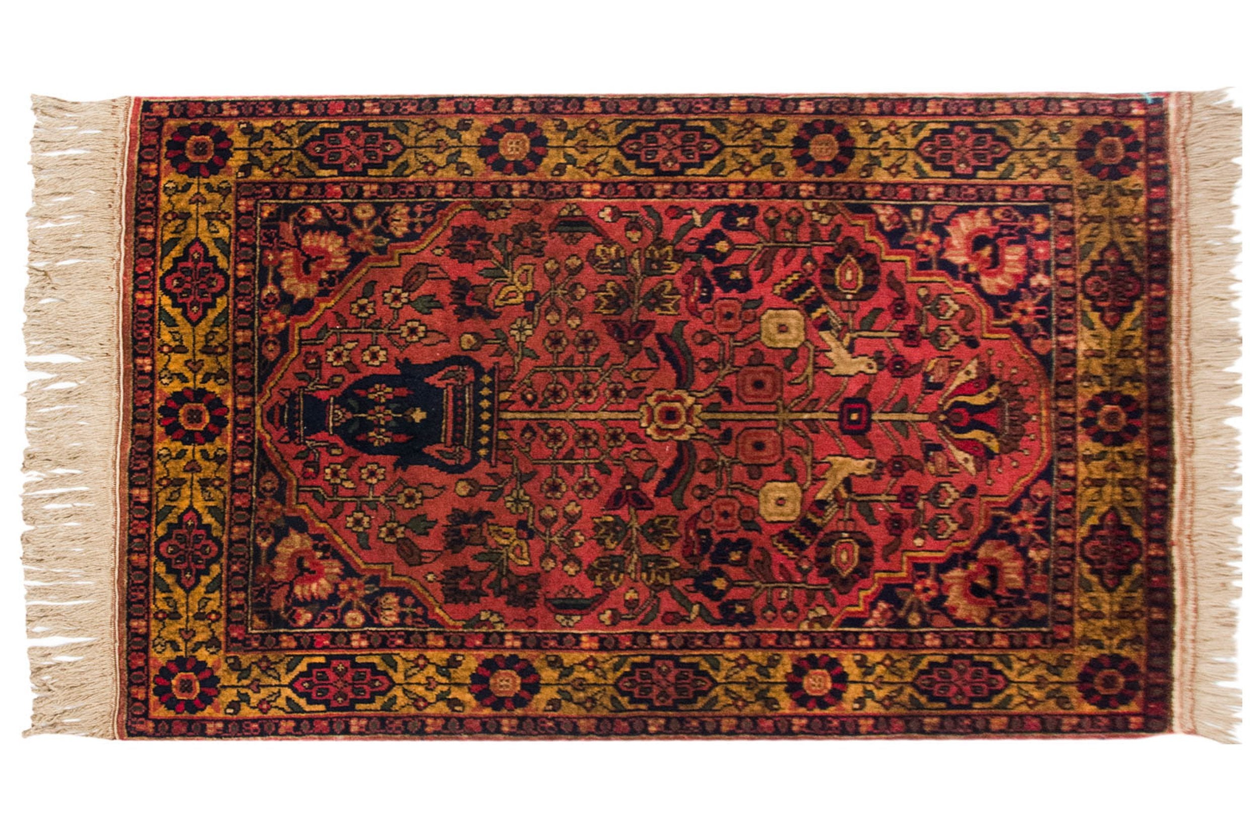 3x5 Vintage Indian Bakhtiari Design Rug // ONH Item mc001763 Image 1