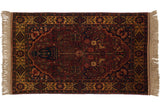 Rich rust red Indian Bakhtiari rug with tree-of-life vase, bird motif, and lustrous pile.
