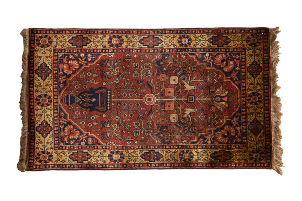 3x5.5 Vintage Indian Bakhtiari Design Rug // ONH Item mc001769