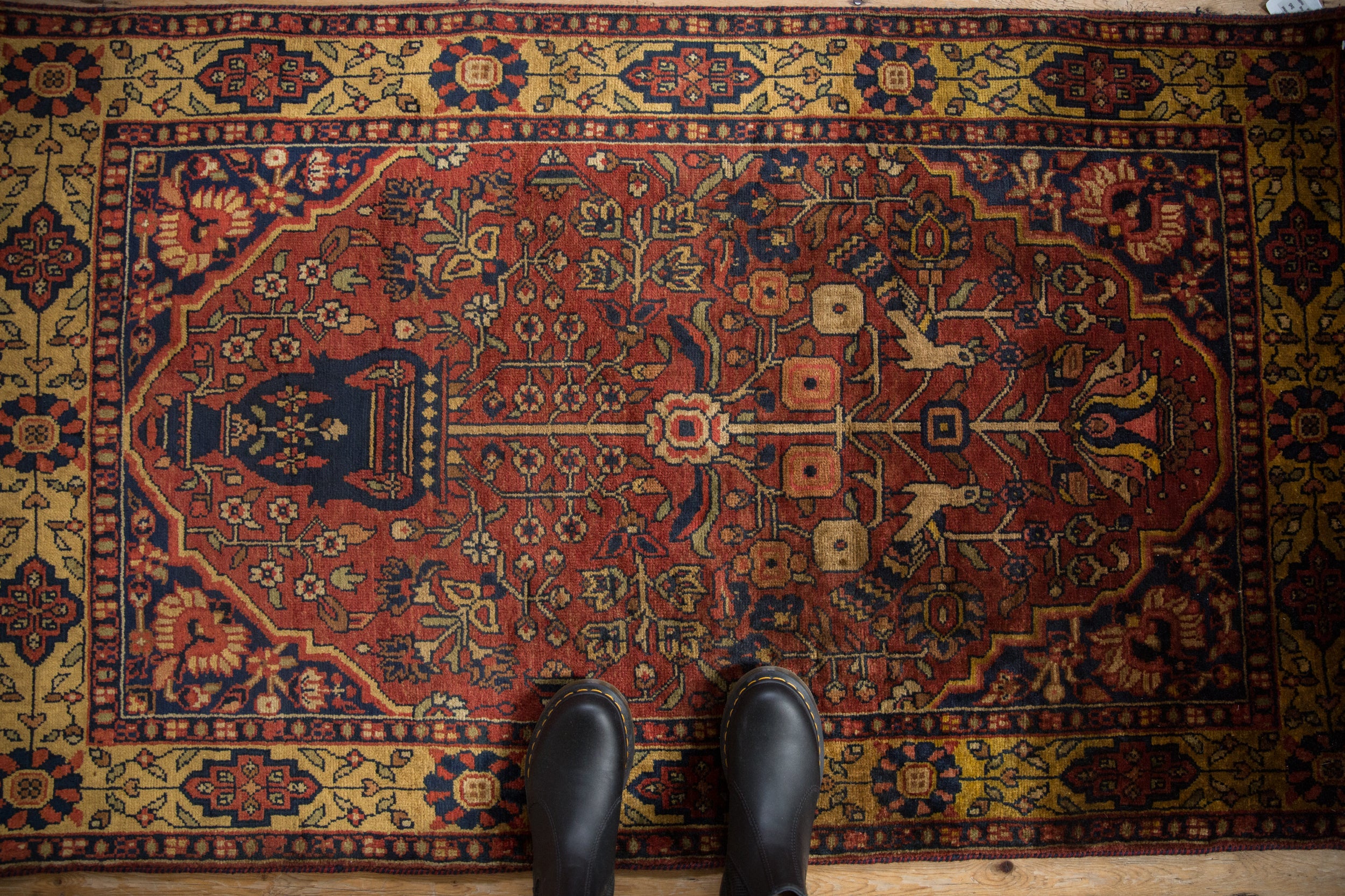 3x5.5 Vintage Indian Bakhtiari Design Rug // ONH Item mc001769 Image 1