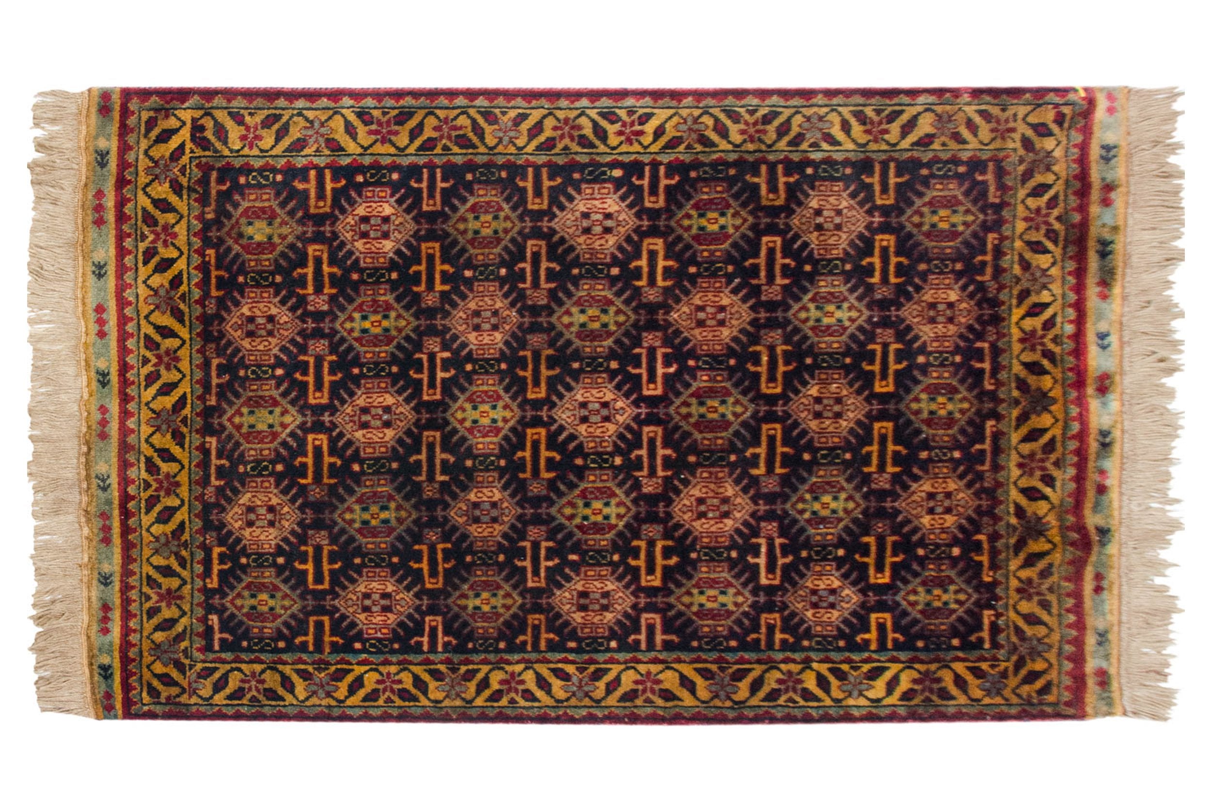 3x5 Vintage Indian Caucasian Design Rug // ONH Item mc001772 Image 1