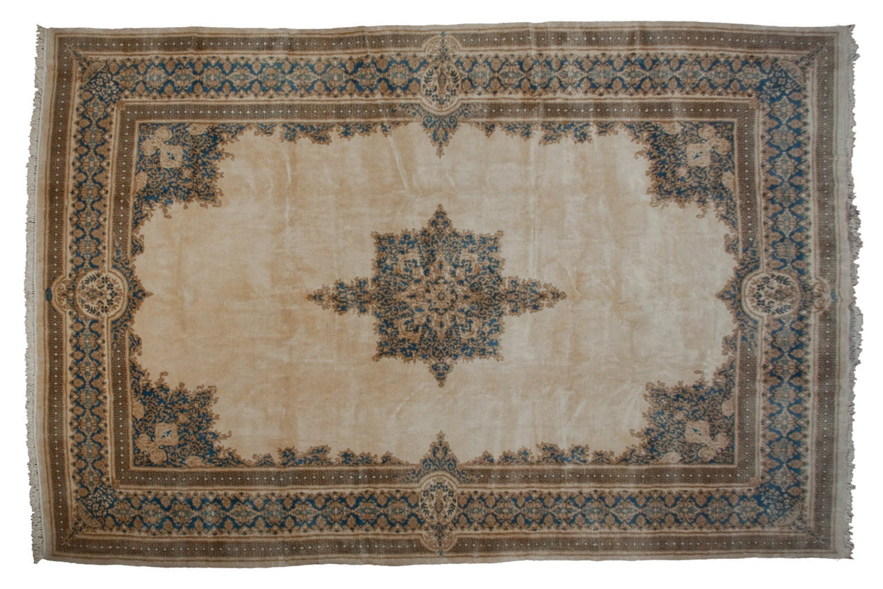 10x14.5 Vintage Kerman Carpet // ONH Item mc001776
