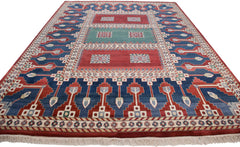 10.5x14 Vintage Indian Caucasian Design Carpet // ONH Item mc001778 Image 2