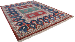 10.5x14 Vintage Indian Caucasian Design Carpet // ONH Item mc001778 Image 3