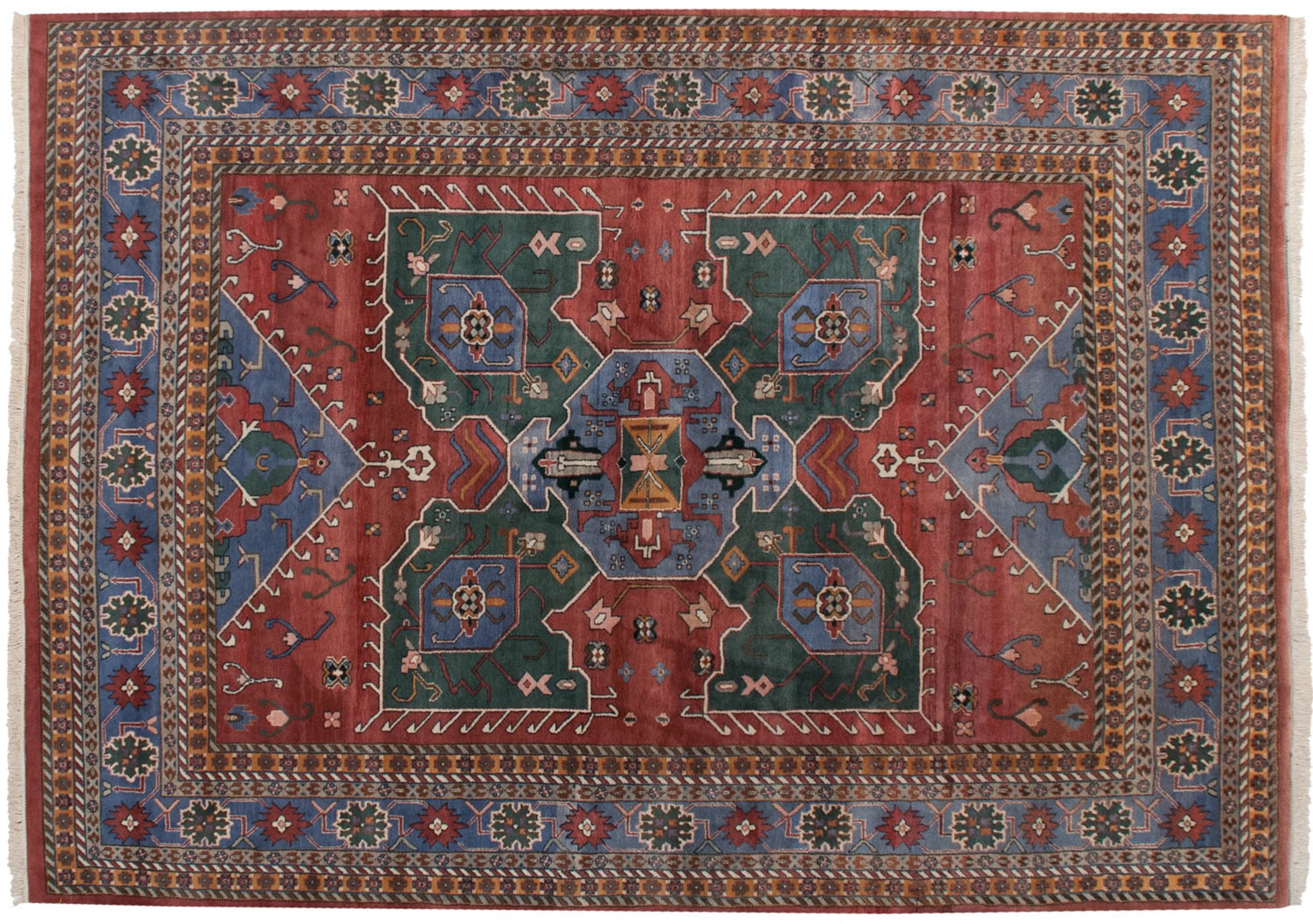 10x14.5 Vintage Indian Northwest Persian Design Carpet // ONH Item mc001779 Image 1