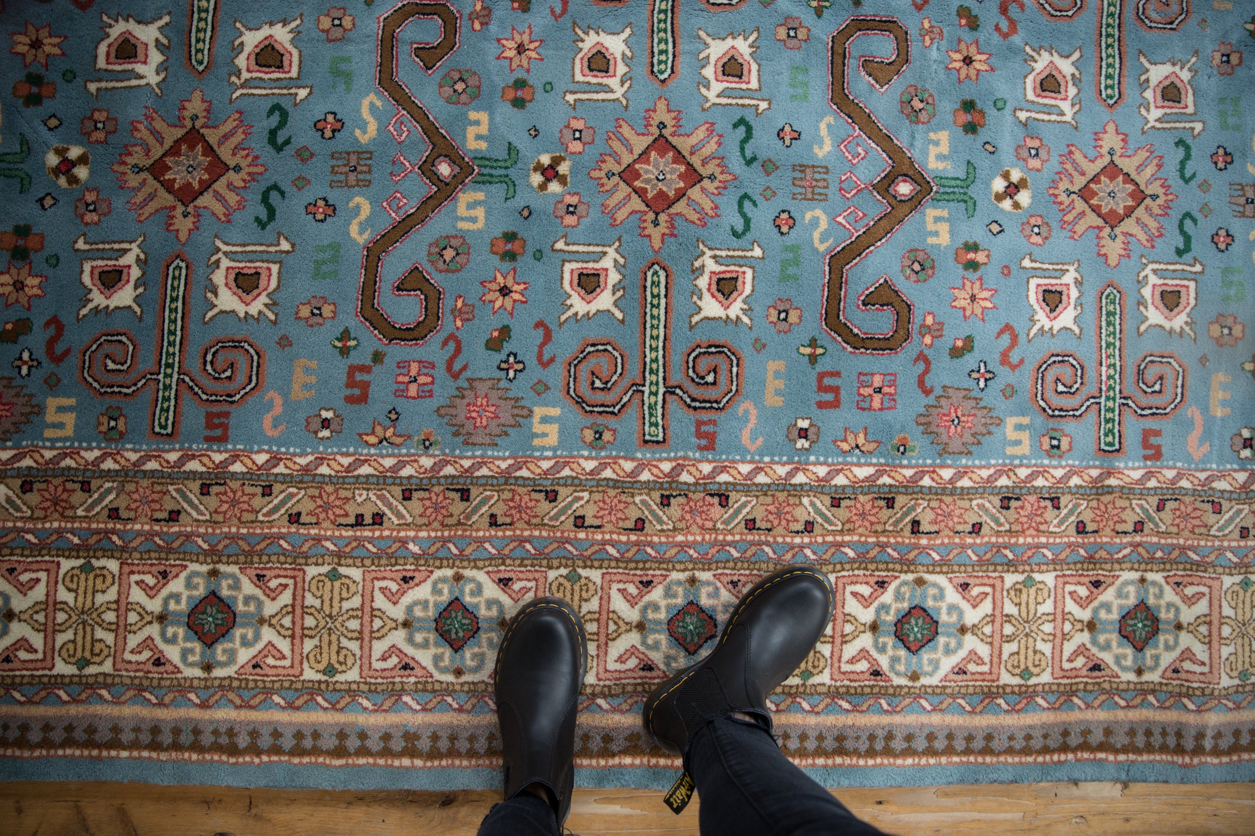 10x13.5 Vintage Indian Shirvan Design Carpet // ONH Item mc001783 Image 1