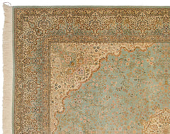 12x14 Vintage Fine Bulgarian Kerman Design Square Carpet // ONH Item mc001784 Image 15