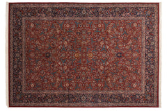 10x14.5 Vintage Chinese Isfahan Design Carpet // ONH Item mc001788