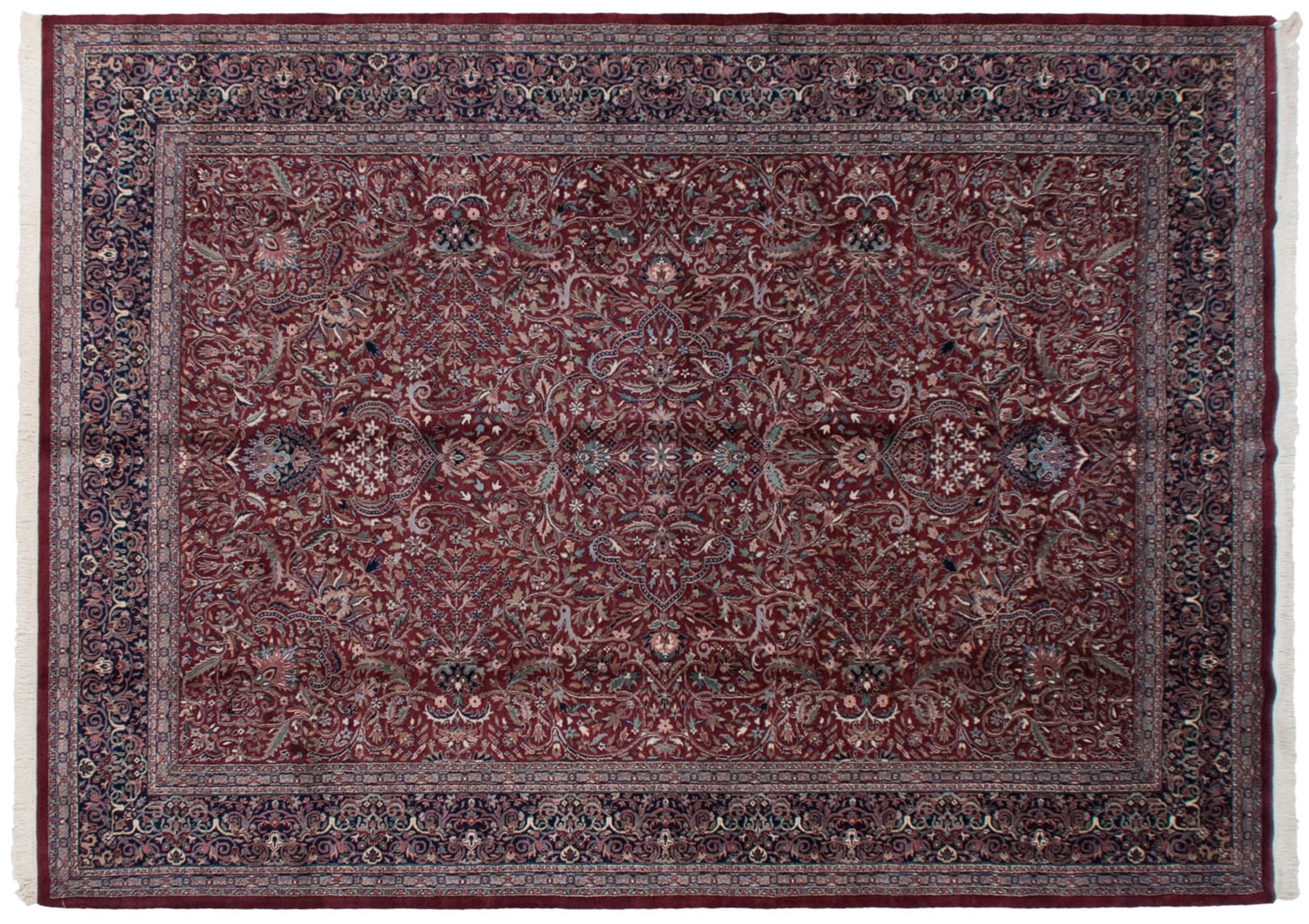 10x14 Vintage Indian Kashan Design Carpet // ONH Item mc001790 Image 1