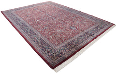 10x14 Vintage Indian Kashan Design Carpet // ONH Item mc001790 Image 3