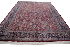 10x14 Vintage Indian Kashan Design Carpet // ONH Item mc001790 Image 4