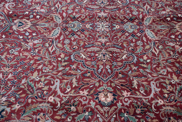 10x14 Vintage Indian Kashan Design Carpet // ONH Item mc001790 Image 7