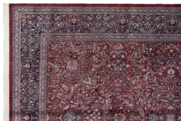 10x14 Vintage Indian Kashan Design Carpet // ONH Item mc001790 Image 8