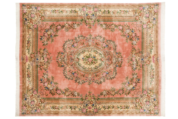 12x15 Vintage Chinese Aubusson Design Carpet // ONH Item mc001793