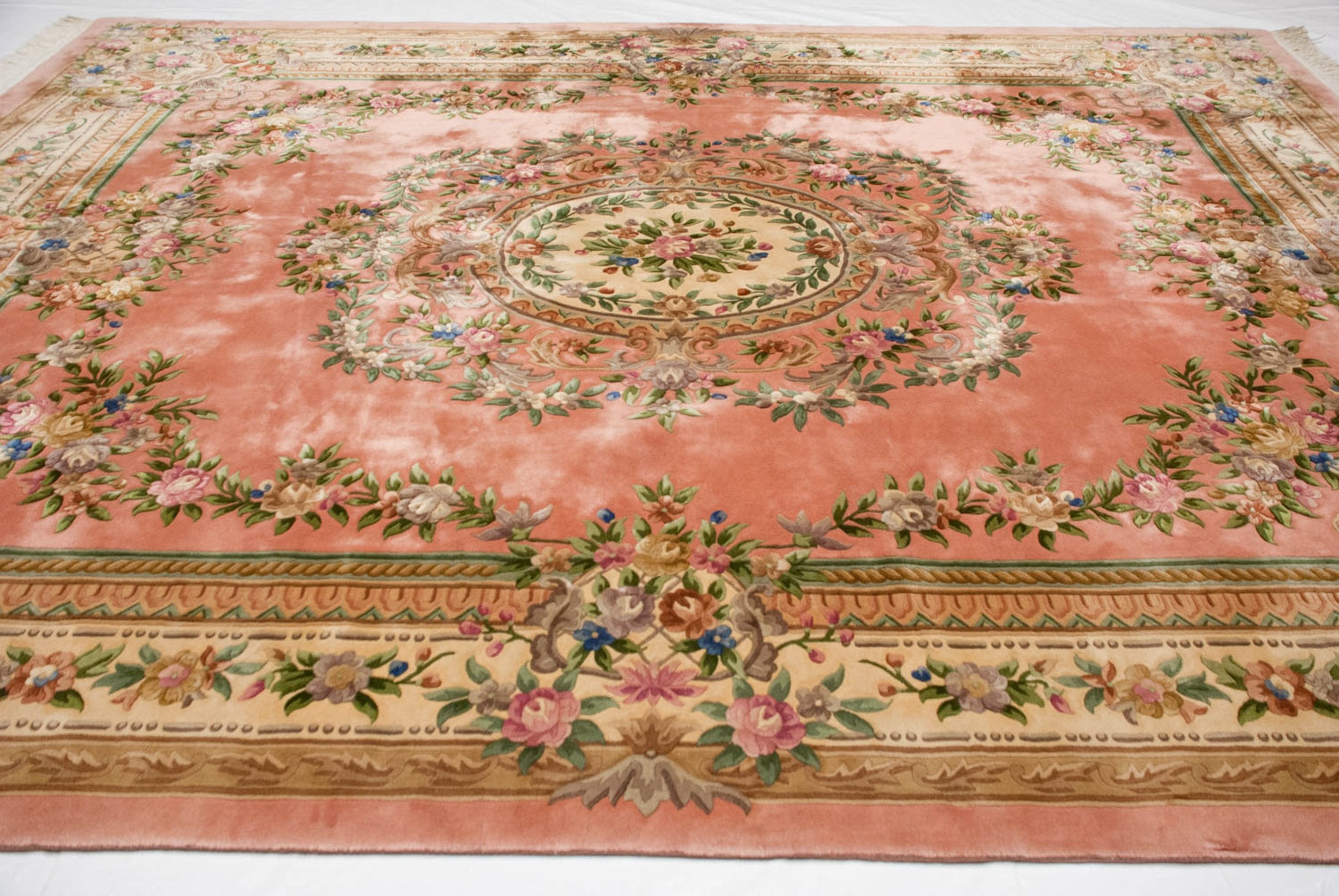 12x15 Vintage Chinese Aubusson Design Carpet // ONH Item mc001793 Image 1