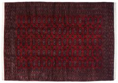 10x14.5 Vintage Fine Pakistani Turkmen Design Carpet // ONH Item mc001794 Image 2