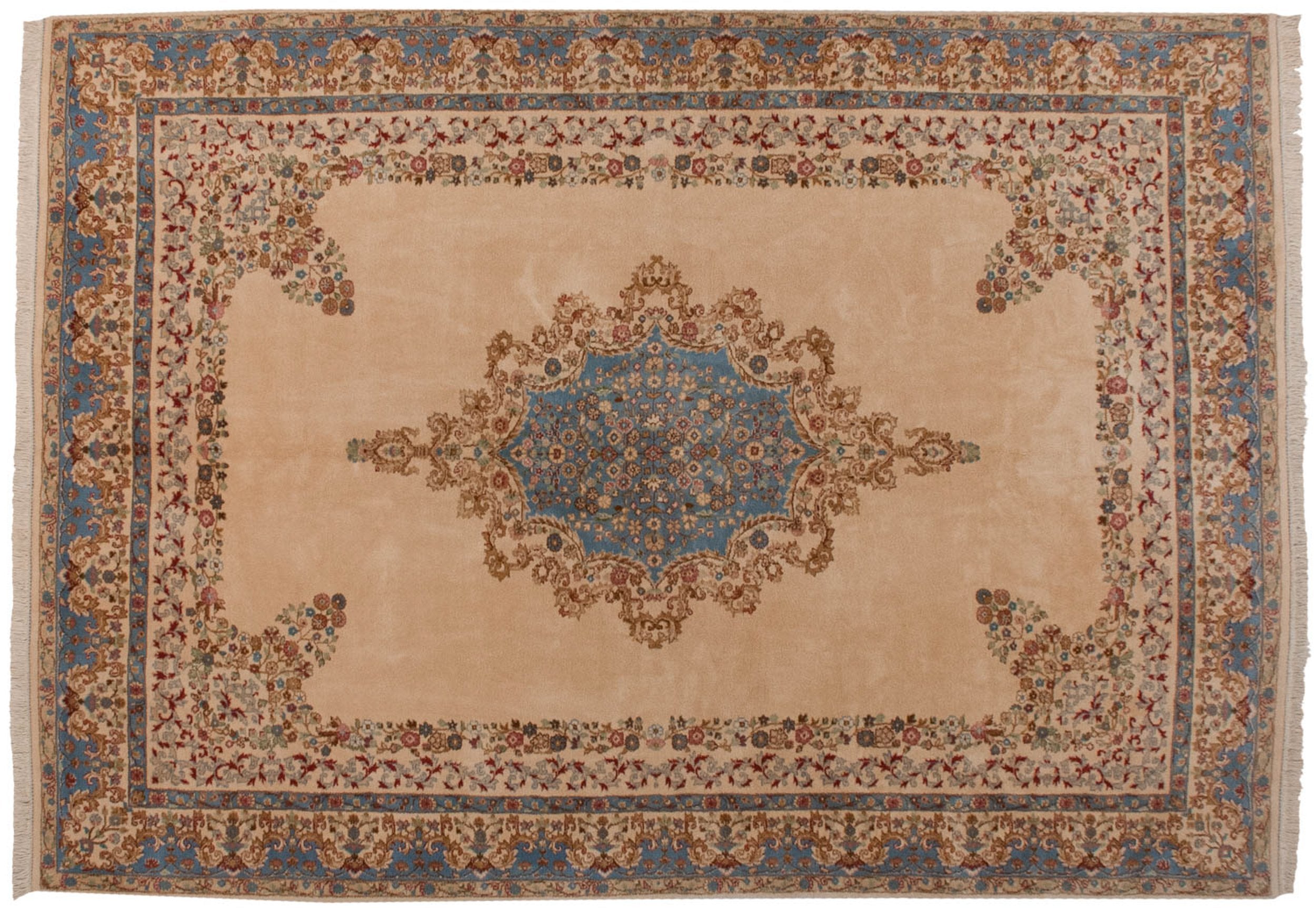 9.5x13.5 Vintage Indian Kerman Design Carpet // ONH Item mc001796 Image 1