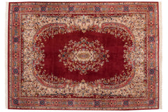 10x13.5 Vintage Indian Sarouk Design Carpet // ONH Item mc001798