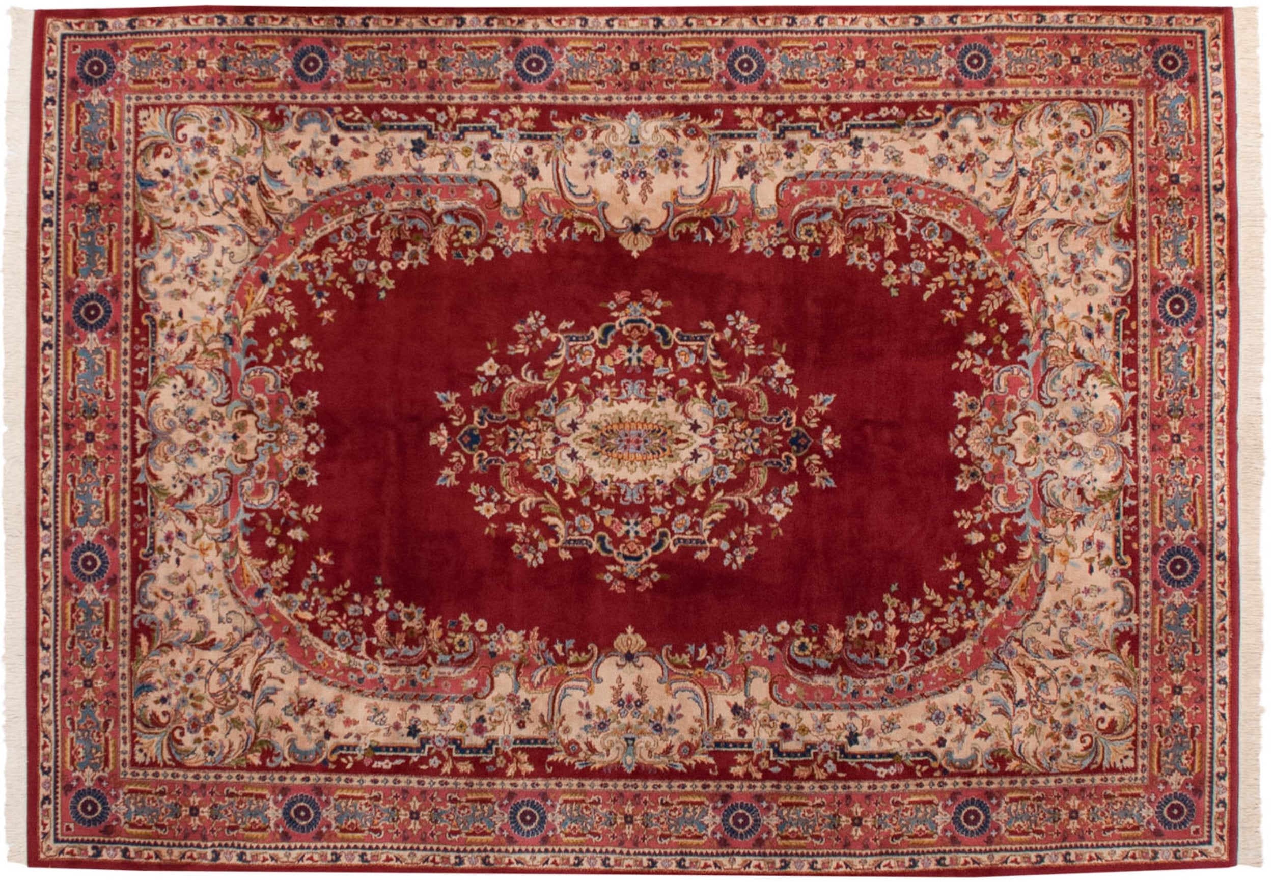 10x13.5 Vintage Indian Sarouk Design Carpet // ONH Item mc001798 Image 1