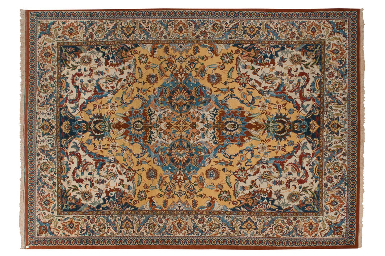 10x13.5 Vintage Indian Polonaise Design Carpet // ONH Item mc001801