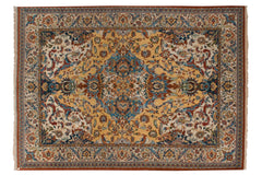 10x13.5 Vintage Indian Polonaise Design Carpet // ONH Item mc001801