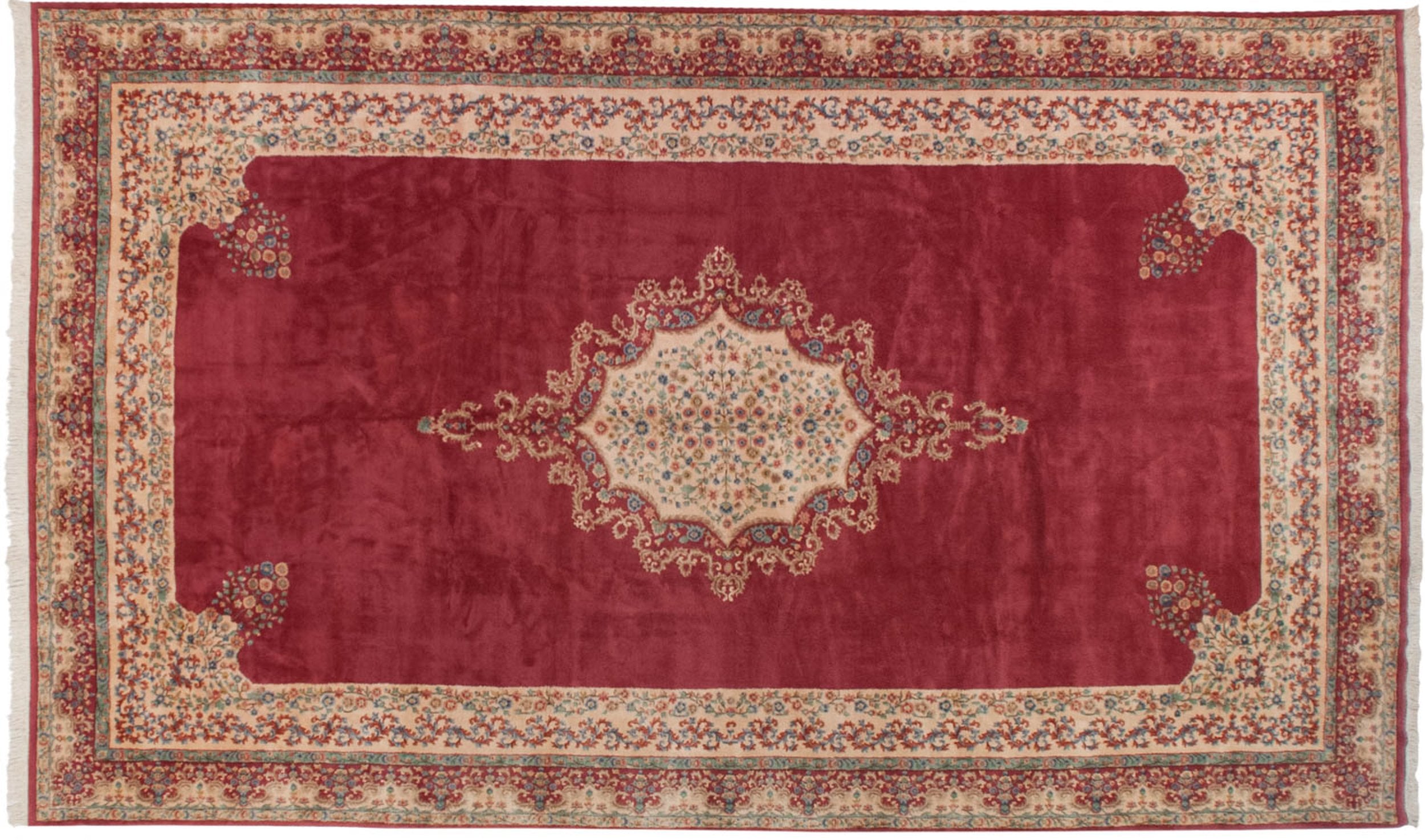 11.5x19.5 Vintage Indian Kerman Design Carpet // ONH Item mc001802 Image 1