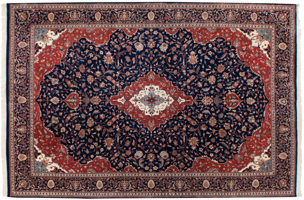 12x18 Vintage Indian Kashan Design Carpet // ONH Item mc001804 Image 1